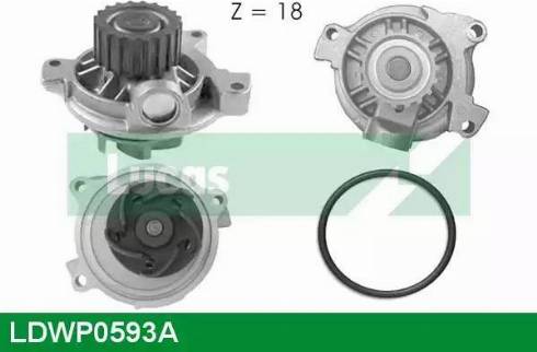 Lucas Engine Drive LDWP0593A - Водяний насос autozip.com.ua