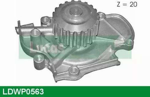 Lucas Engine Drive LDWP0563 - Водяний насос autozip.com.ua