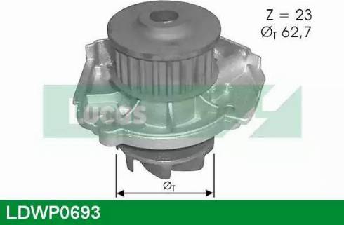 LUCAS LDWP0693 - Водяний насос autozip.com.ua