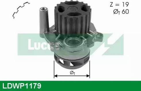 Lucas Engine Drive LDWP1179 - Водяний насос autozip.com.ua