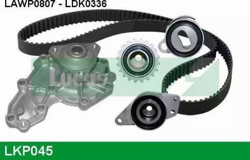 LUCAS LKP045 - Водяний насос + комплект зубчатого ременя autozip.com.ua