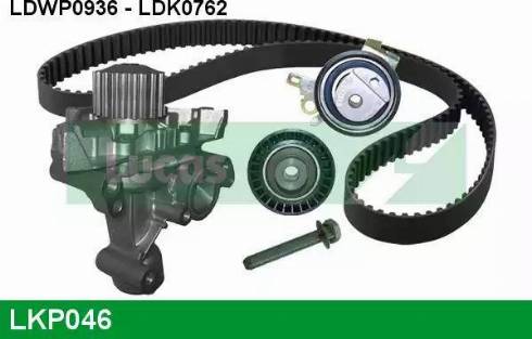 Lucas Engine Drive LKP046 - Водяний насос + комплект зубчатого ременя autozip.com.ua