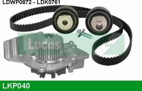Lucas Engine Drive LKP040 - Водяний насос + комплект зубчатого ременя autozip.com.ua