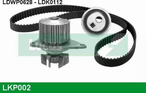 Lucas Engine Drive LKP002 - Водяний насос + комплект зубчатого ременя autozip.com.ua