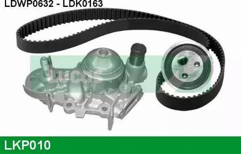 Lucas Engine Drive LKP010 - Водяний насос + комплект зубчатого ременя autozip.com.ua