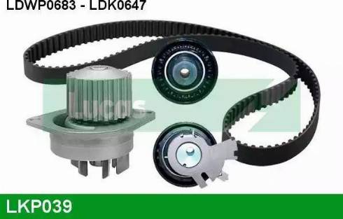 Lucas Engine Drive LKP039 - Водяний насос + комплект зубчатого ременя autozip.com.ua