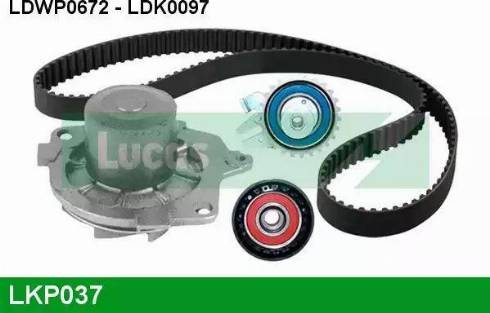 Lucas Engine Drive LKP037 - Водяний насос + комплект зубчатого ременя autozip.com.ua