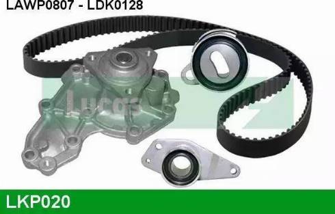 LUCAS LKP020 - Водяний насос + комплект зубчатого ременя autozip.com.ua