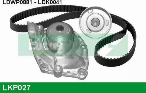 Lucas Engine Drive LKP027 - Водяний насос + комплект зубчатого ременя autozip.com.ua