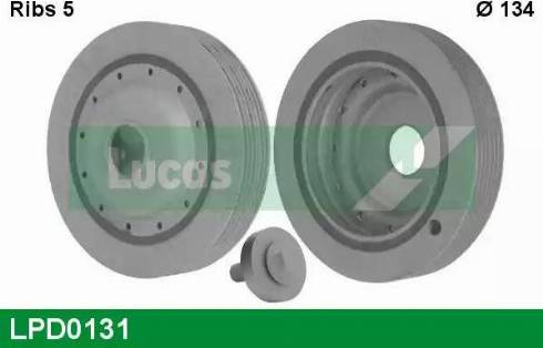 LUCAS LPD0131 - Ремінний шків, колінчастий вал autozip.com.ua