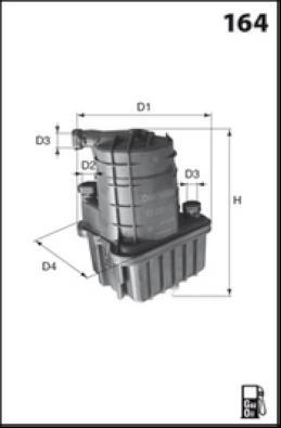 Lucas Filters LFDF146 - Паливний фільтр autozip.com.ua