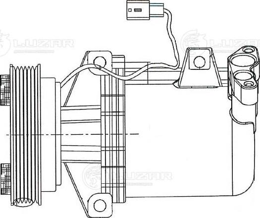 Luzar LCAC0978 - Компресор, кондиціонер autozip.com.ua