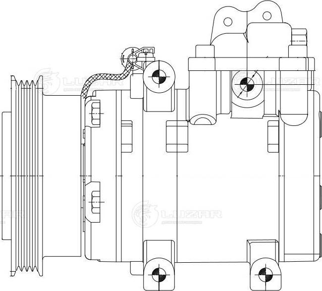 Luzar LCAC 0885 - Компресор, кондиціонер autozip.com.ua