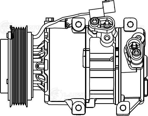 Luzar LCAC0830 - Компресор, кондиціонер autozip.com.ua