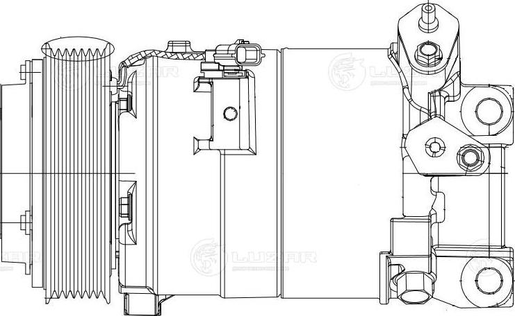 Luzar LCAC 14N9 - Компресор, кондиціонер autozip.com.ua