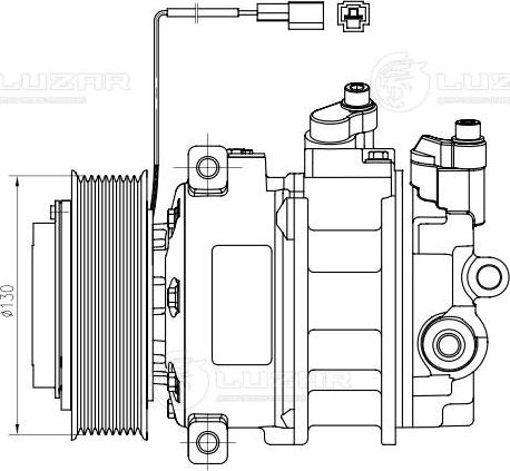 Luzar LCAC 1541 - Компресор, кондиціонер autozip.com.ua