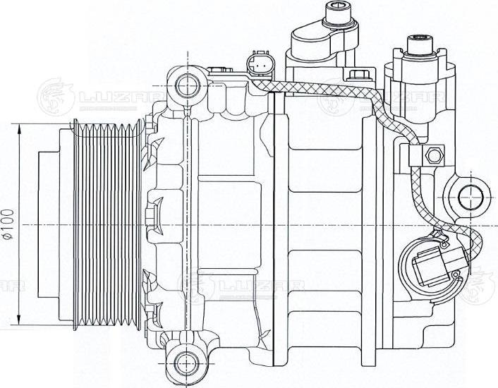 Luzar LCAC 1506 - Компресор, кондиціонер autozip.com.ua