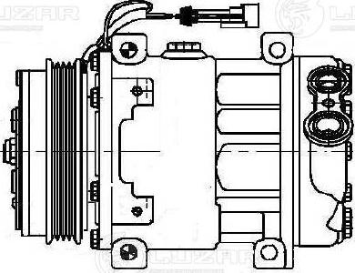 Luzar LCAC1680 - Компресор, кондиціонер autozip.com.ua