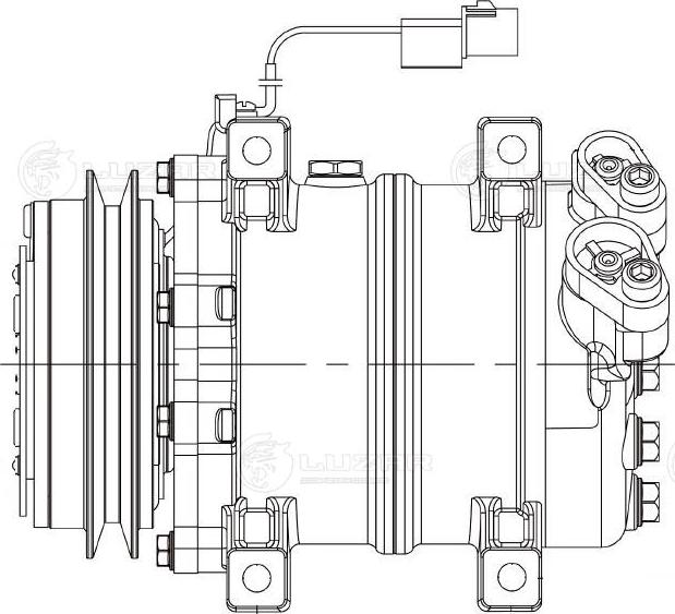 Luzar LCAC1148 - Компресор, кондиціонер autozip.com.ua