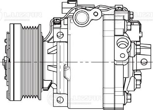 Luzar LCAC1162 - Компресор, кондиціонер autozip.com.ua