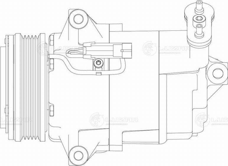 Luzar LCAC 2129 - Компресор, кондиціонер autozip.com.ua