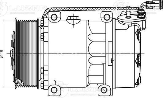 Luzar LCAC 2701 - Компресор, кондиціонер autozip.com.ua