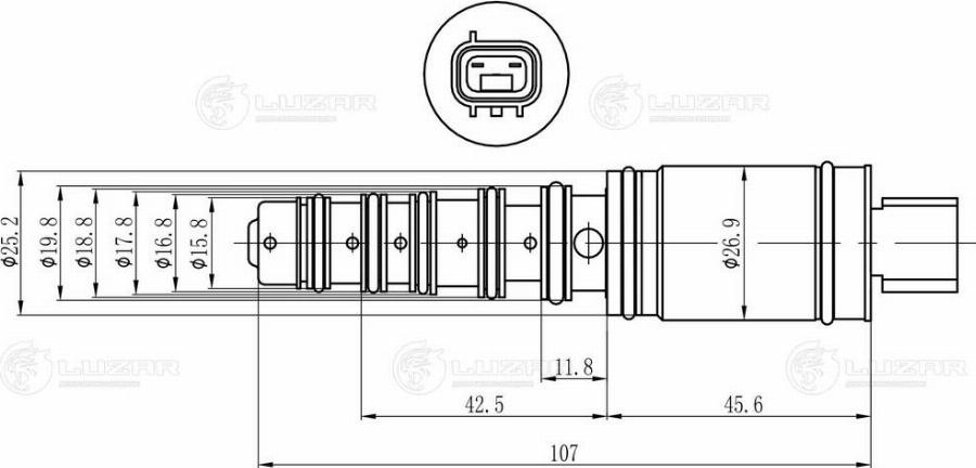 Luzar LCCV 1901 - Регулюючий клапан, компресор autozip.com.ua