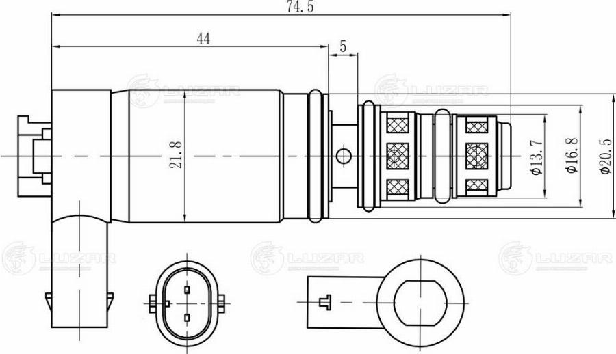 Luzar LCCV 2103 - Регулюючий клапан, компресор autozip.com.ua