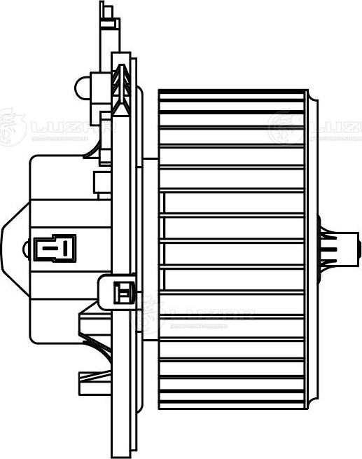 Luzar LFh 1630 - Електродвигун, вентиляція салону autozip.com.ua