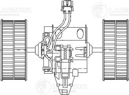 Luzar LFh 26E6 - Електродвигун, вентиляція салону autozip.com.ua