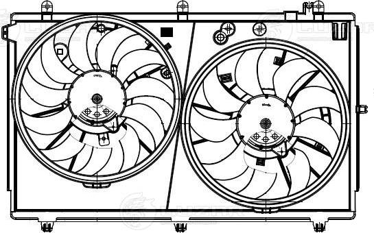 Luzar LFK 1162 - Вентилятор, охолодження двигуна autozip.com.ua
