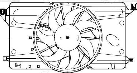 Luzar LFK 2540 - Вентилятор, охолодження двигуна autozip.com.ua