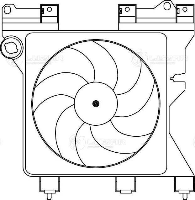 Luzar LFK 2029 - Вентилятор, охолодження двигуна autozip.com.ua