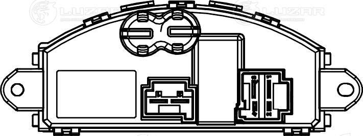 Luzar LFR 1820 - Опір, реле, вентилятор салону autozip.com.ua