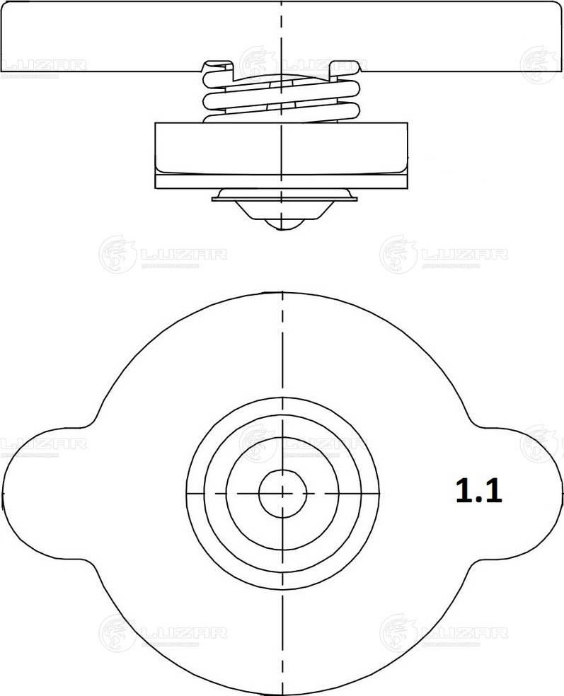 Luzar LL 1905 - Кришка, резервуар охолоджуючої рідини autozip.com.ua