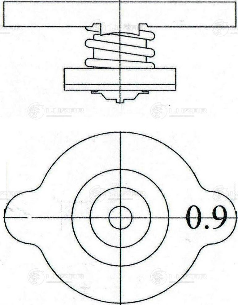 Luzar LL 1901 - Кришка, резервуар охолоджуючої рідини autozip.com.ua
