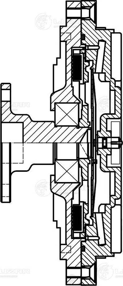 Luzar LMC 0840 - Зчеплення, вентилятор радіатора autozip.com.ua