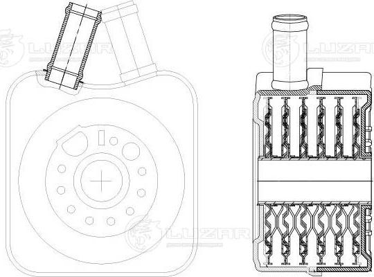 Luzar LOc 1802 - Масляний радіатор, рухове масло autozip.com.ua