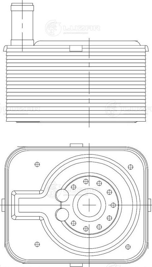 Luzar LOc 1838 - Масляний радіатор, рухове масло autozip.com.ua