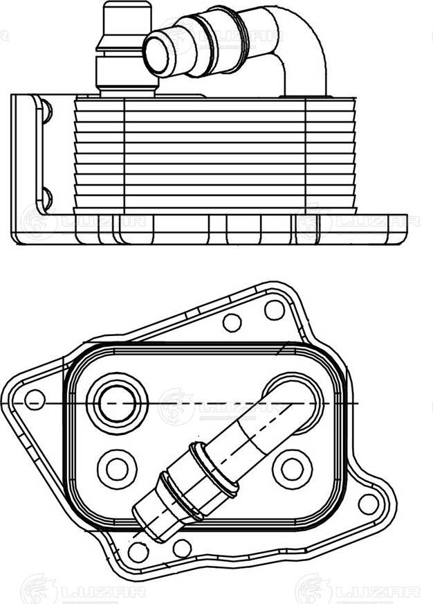 Luzar LOc 2667 - Масляний радіатор, рухове масло autozip.com.ua