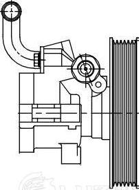 Luzar LPS 0502 - Гідравлічний насос, рульове управління, ГУР autozip.com.ua