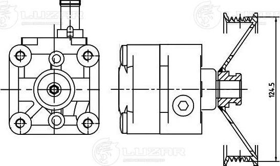 Luzar LPS 1010 - Гідравлічний насос, рульове управління, ГУР autozip.com.ua