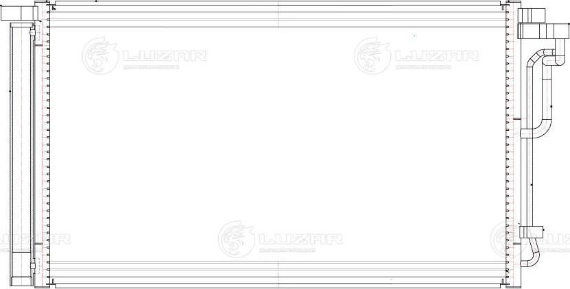 Luzar LRAC0831 - Конденсатор, кондиціонер autozip.com.ua