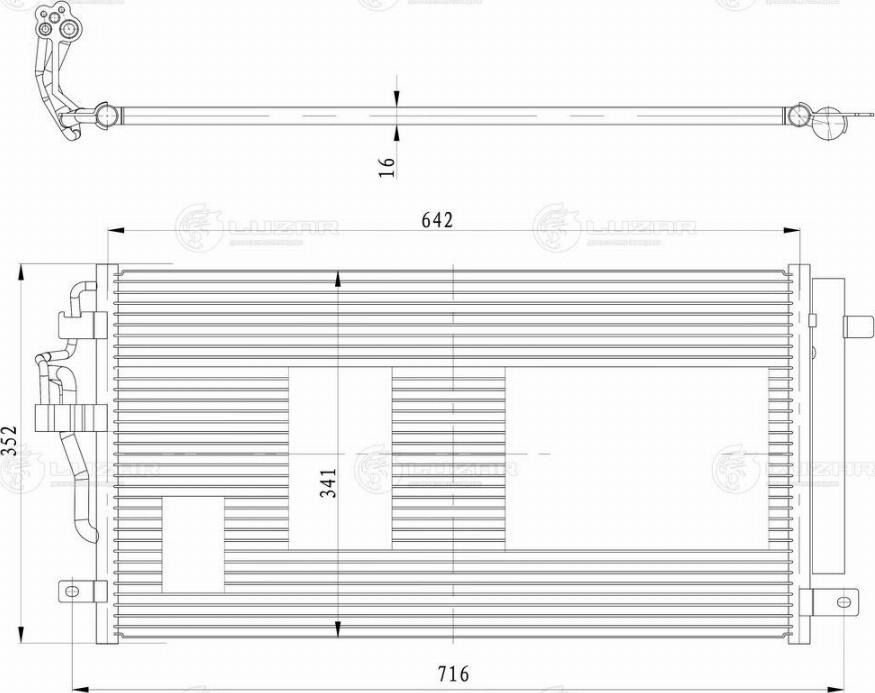 Luzar LRAC 3025 - Конденсатор, кондиціонер autozip.com.ua