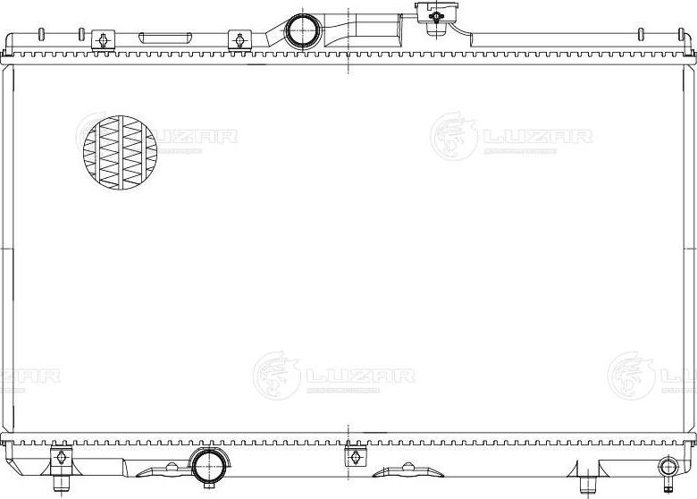 Luzar LRc 1914 - Радіатор, охолодження двигуна autozip.com.ua