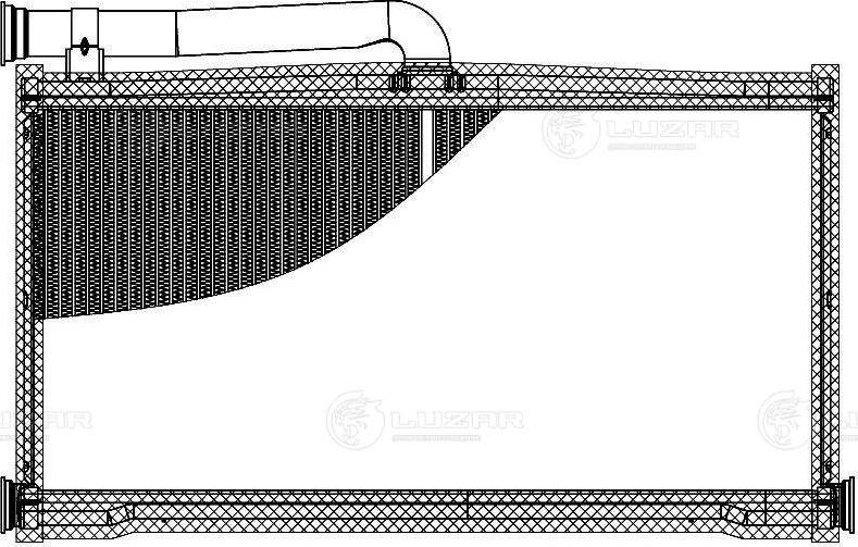 Luzar LRh 1882 - Теплообмінник, опалення салону autozip.com.ua