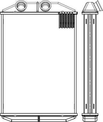 Luzar LRh 2109 - Теплообмінник, опалення салону autozip.com.ua