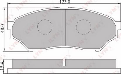 LYNXauto BD-5512 - Гальмівні колодки, дискові гальма autozip.com.ua