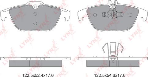 LYNXauto BD-5319 - Гальмівні колодки, дискові гальма autozip.com.ua