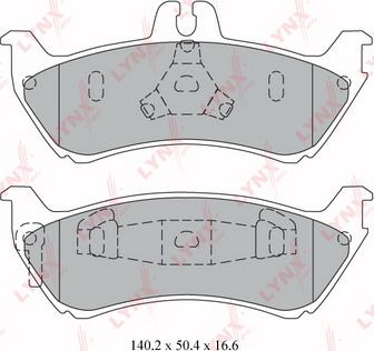 LYNXauto BD-5328 - Гальмівні колодки, дискові гальма autozip.com.ua